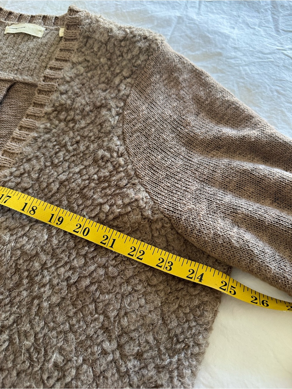 Anthropologie “Sleeping on Snow” Cozy open front cardigan, size large - Picture 8 of 14
